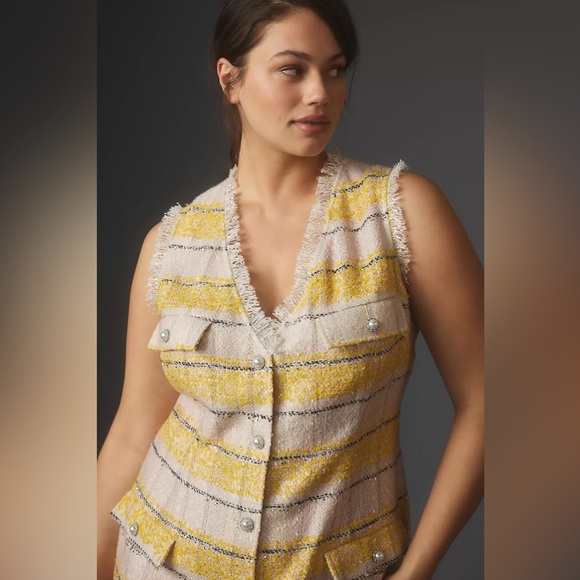 Anthropologie Maeve Sleeveless Tweed Mini Dress - Picture 7 of 15